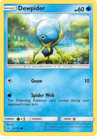 Dewpider - 32/131 - Common - Reverse Holo