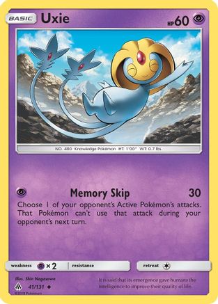 Uxie - 41/131 - Uncommon - Reverse Holo