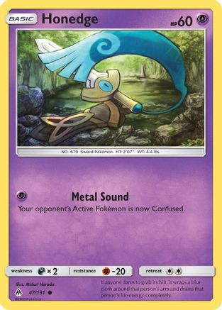 Honedge (47) - 47/131 - Common - Reverse Holo