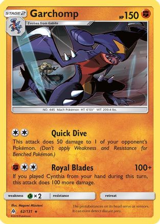 Garchomp - 62/131 - Holo Rare