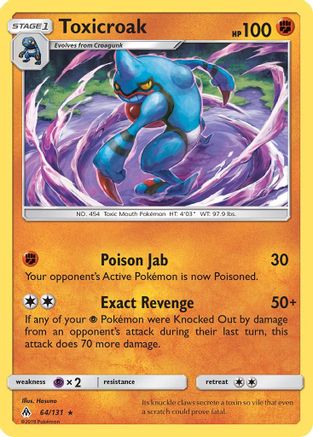 Toxicroak - 64/131 - Rare