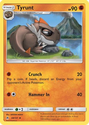Tyrunt - 68/131 - Uncommon - Reverse Holo