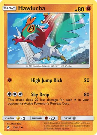 Hawlucha - 70/131 - Uncommon - Reverse Holo
