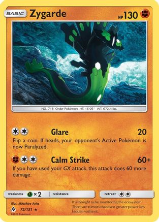 Zygarde (72) - 72/131 - Rare - Reverse Holo