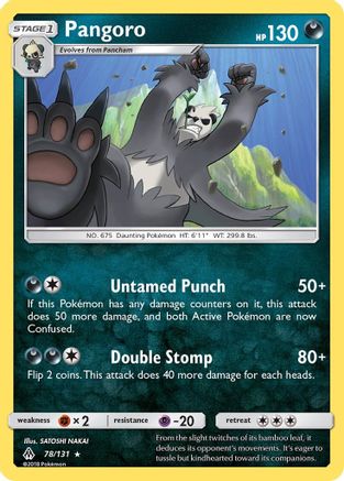 Pangoro - 78/131 - Rare - Reverse Holo