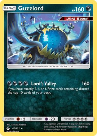 Guzzlord - 80/131 - Holo Rare - Reverse Holo