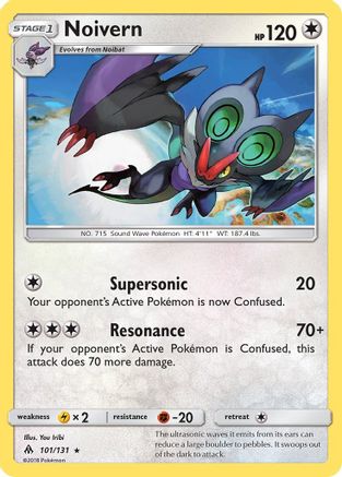 Noivern - 101/131 - Rare - Reverse Holo