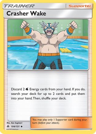 Crasher Wake - 104/131 - Uncommon - Reverse Holo