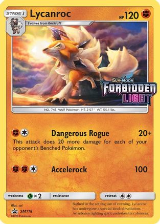 Lycanroc - SM118 (Prerelease)  - Holofoil SM Promos - Promo