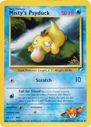 Misty's Psyduck [W Stamped] - 54 - Promo