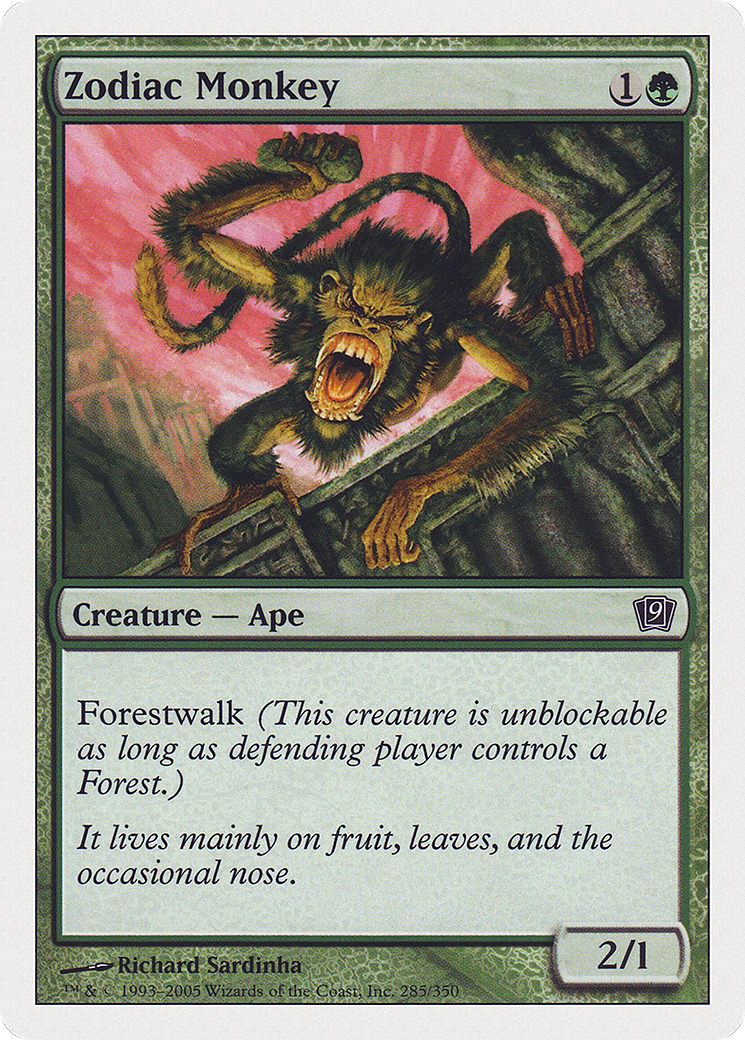 Zodiac Monkey  Foil