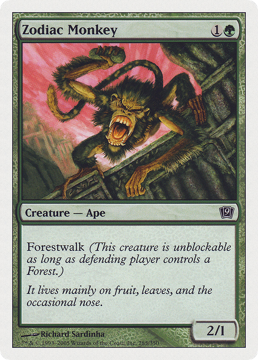 Zodiac Monkey  Foil