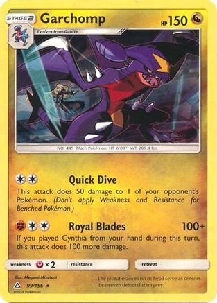 Garchomp (Cracked Ice Holo) - 99/156 - Rare