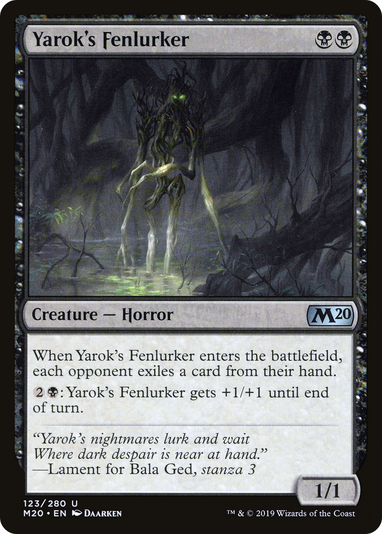Yarok's Fenlurker (M20-123)  Foil