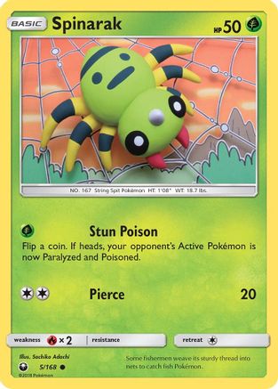 Spinarak - 5/168 - Common