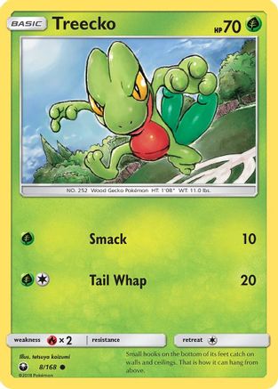 Treecko (8) - 8/168 - Common - Reverse Holo