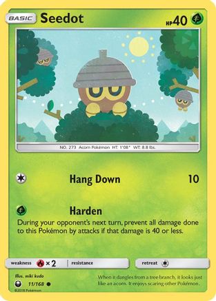 Seedot (11) - 11/168 - Common - Reverse Holo