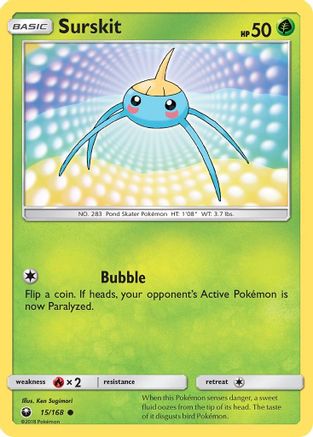 Surskit - 15/168 - Common - Reverse Holo