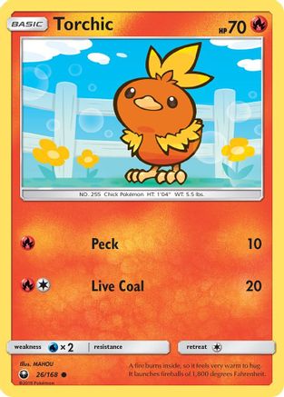 Torchic (26) - 26/168 - Common - Reverse Holo