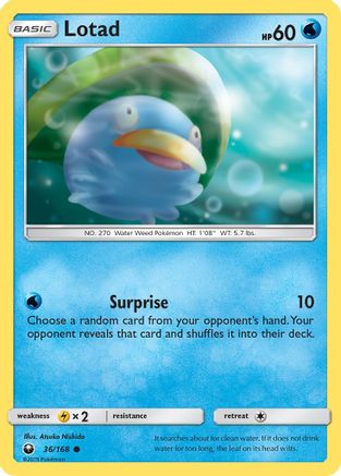 Lotad - 36/168 - Common - Reverse Holo