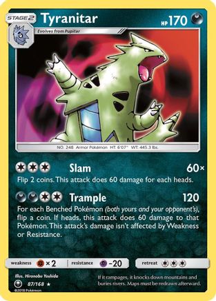 Tyranitar - 87/168 - Holo Rare