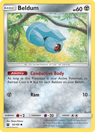 Beldum (92) - 92/168 - Common - Reverse Holo