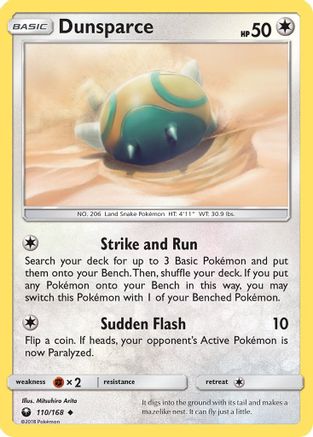 Dunsparce - 110/168 - Uncommon - Reverse Holo