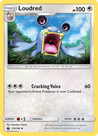 Loudred - 118/168 - Uncommon - Reverse Holo