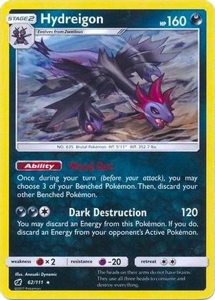 Hydreigon (Cracked Ice Holo) - 62/111 - Holo Rare