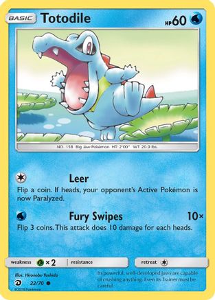 Totodile - 22/70 - Common - Reverse Holo
