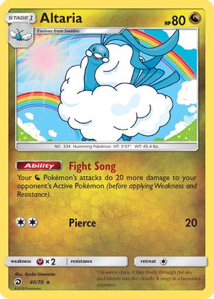 Altaria - 40/70 - Holo Rare - Reverse Holo