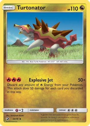 Turtonator - 50/70 - Uncommon - Reverse Holo