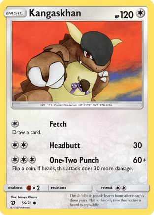 Kangaskhan - 55/70 - Common - Reverse Holo