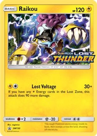 Raikou - SM150 (Prerelease) (Staff)  - Holofoil SM Promos - Promo