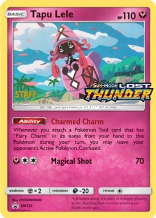 Tapu Lele - SM152 (Prerelease) [Staff]  - Holofoil SM Promos - Promo