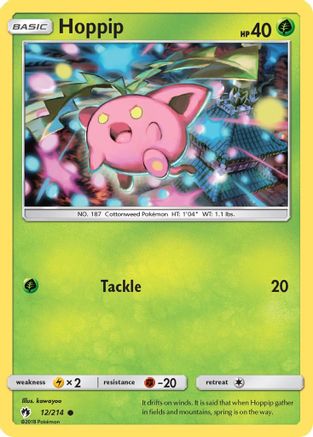Hoppip (12) - 12/214 - Common - Reverse Holo