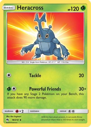 Heracross - 18/214 - Uncommon - Reverse Holo