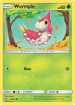 Wurmple (23) - 23/214 - Common - Reverse Holo