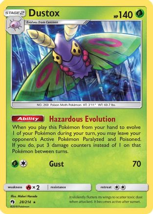 Dustox - 28/214 - Rare - Reverse Holo