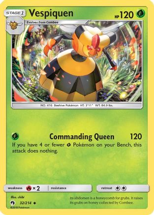 Vespiquen - 32/214 - Uncommon - Reverse Holo