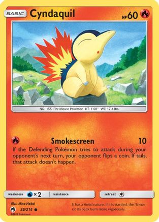 Cyndaquil (39) - 39/214 - Common - Reverse Holo