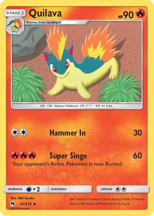Quilava - 41/214 - Uncommon - Reverse Holo