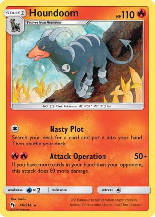 Houndoom - 46/214 - Rare - Reverse Holo
