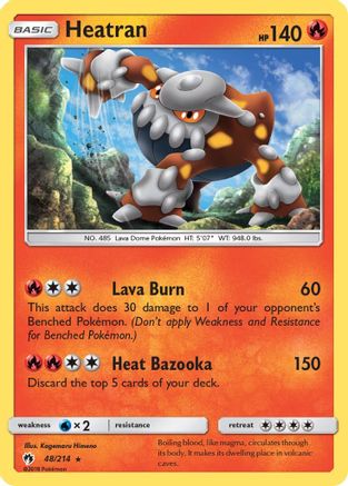Heatran - 48/214 - Holo Rare - Reverse Holo