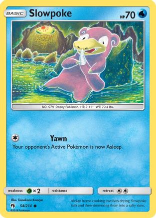 Slowpoke - 54/214 - Common - Reverse Holo