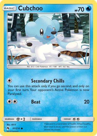 Cubchoo - 61/214 - Common - Reverse Holo