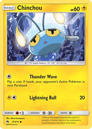 Chinchou - 73/214 - Common - Reverse Holo
