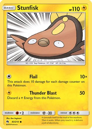 Stunfisk - 83/214 - Common - Reverse Holo