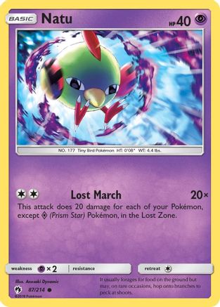 Natu - 87/214 - Common - Reverse Holo