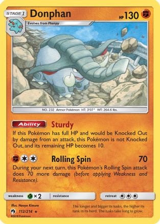 Donphan - 112/214 - Rare